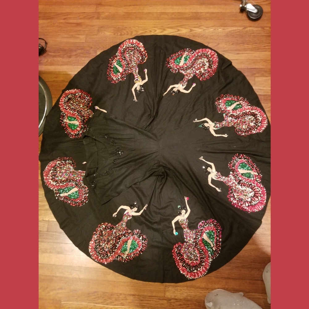 OOAK Vintage Handmade Circle Dress